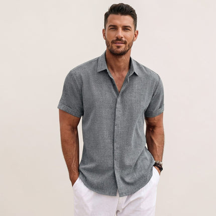 Men’s Coastal Short Sleeve Button-Up Shirt