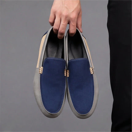 Men’s Colorblock Slip-On Driving Loafers
