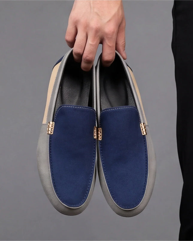 Men’s Colorblock Slip-On Driving Loafers