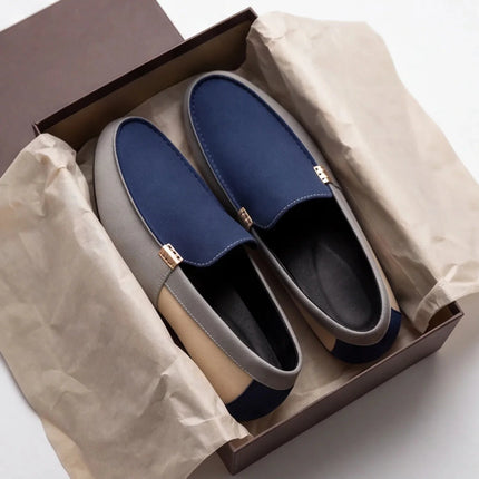 Men’s Colorblock Slip-On Driving Loafers