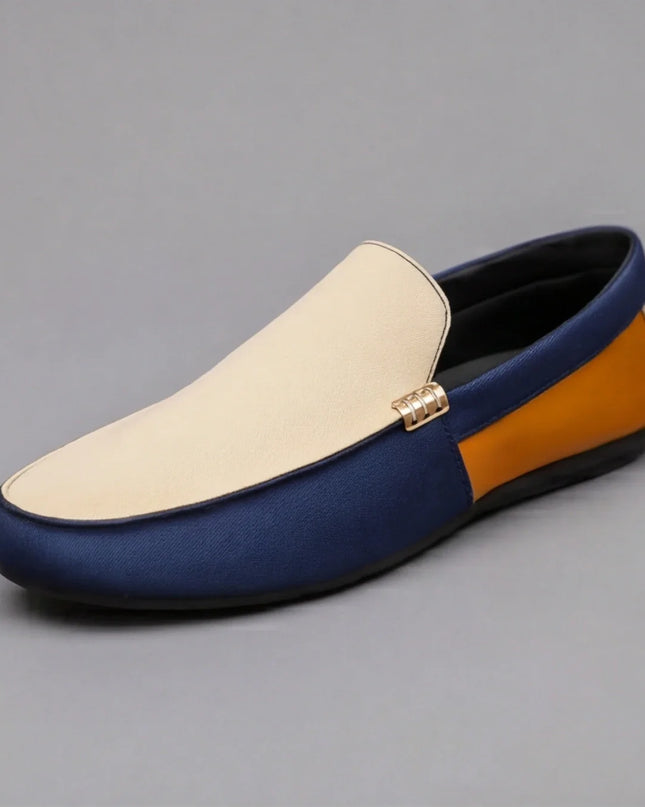 Men’s Colorblock Slip-On Driving Loafers
