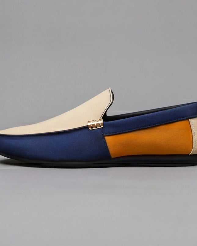 Men’s Colorblock Slip-On Driving Loafers