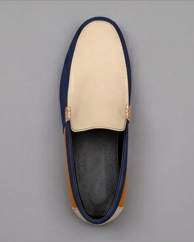 Men’s Colorblock Slip-On Driving Loafers