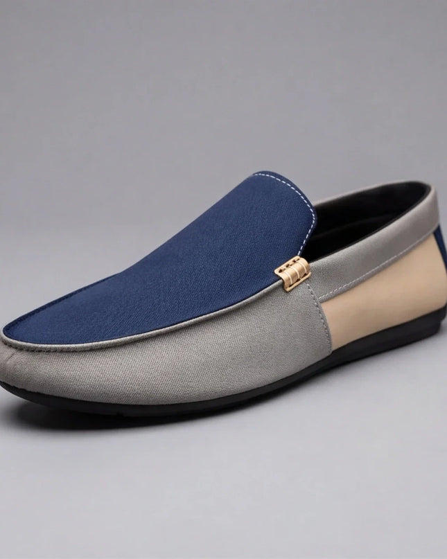 Men’s Colorblock Slip-On Driving Loafers