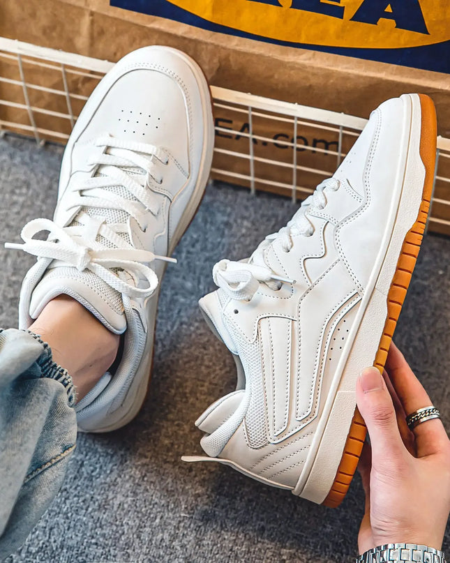 Men’s Contrast Lace-Up Sneakers