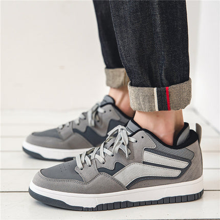 Men’s Contrast Lace-Up Sneakers