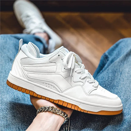 Men’s Contrast Lace-Up Sneakers