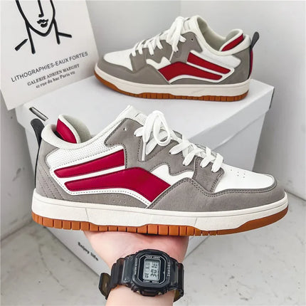 Men’s Contrast Lace-Up Sneakers