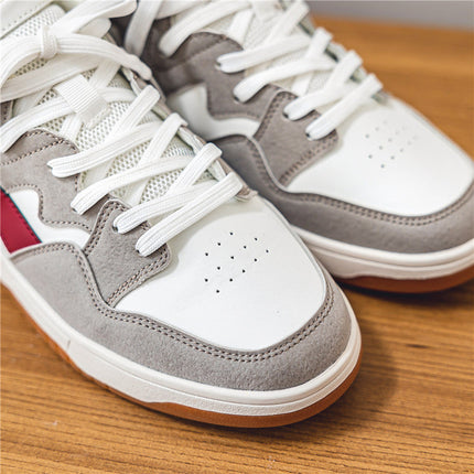 Men’s Contrast Lace-Up Sneakers