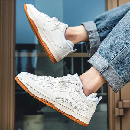 Men’s Contrast Lace-Up Sneakers
