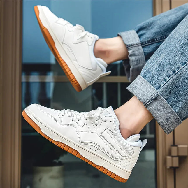 Men’s Contrast Lace-Up Sneakers