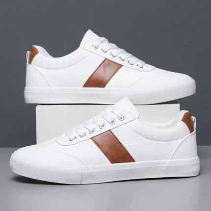 Men’s Contrast Panel Lace-Up Sneakers