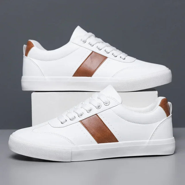 Men’s Contrast Panel Lace-Up Sneakers
