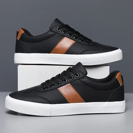 Men’s Contrast Panel Lace-Up Sneakers