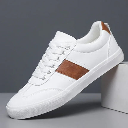 Men’s Contrast Panel Lace-Up Sneakers
