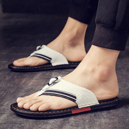 Men’s Contrast Strap Flip Flops