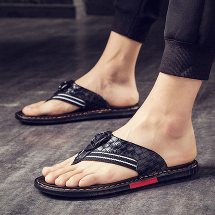 Men’s Contrast Strap Flip Flops