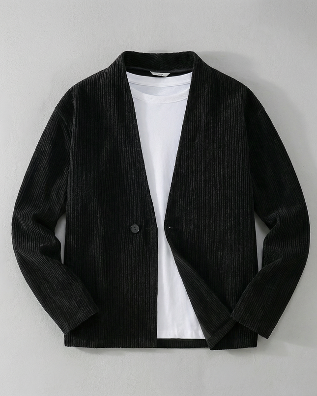 Men’s Corduroy Open Front Jacket