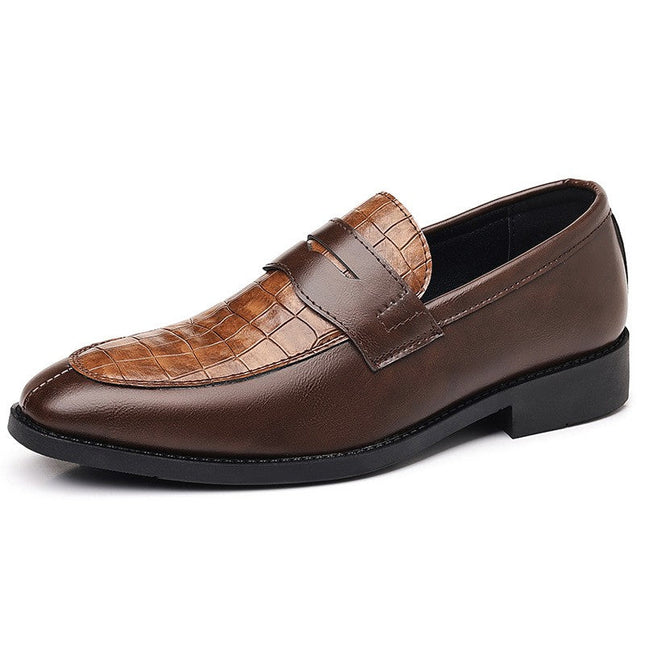 Men’s Croc Panel Penny Loafers