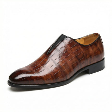 Men’s Croc Texture Slip-On Shoes