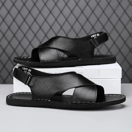 Men’s Cross Strap Slingback Sandals