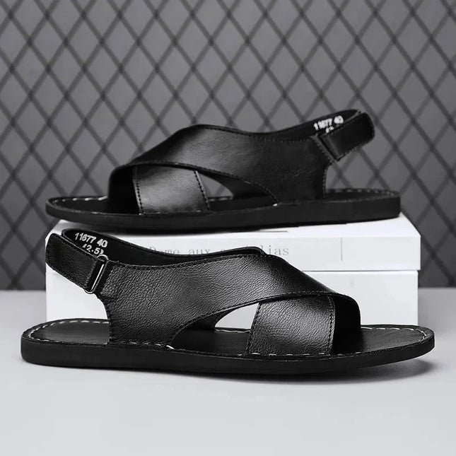 Men’s Cross Strap Slingback Sandals
