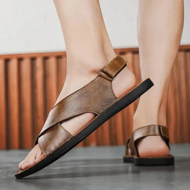 Men’s Cross Strap Slingback Sandals