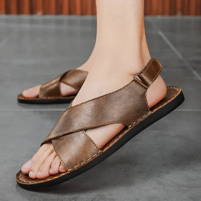 Men’s Cross Strap Slingback Sandals