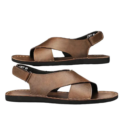 Men’s Cross Strap Slingback Sandals