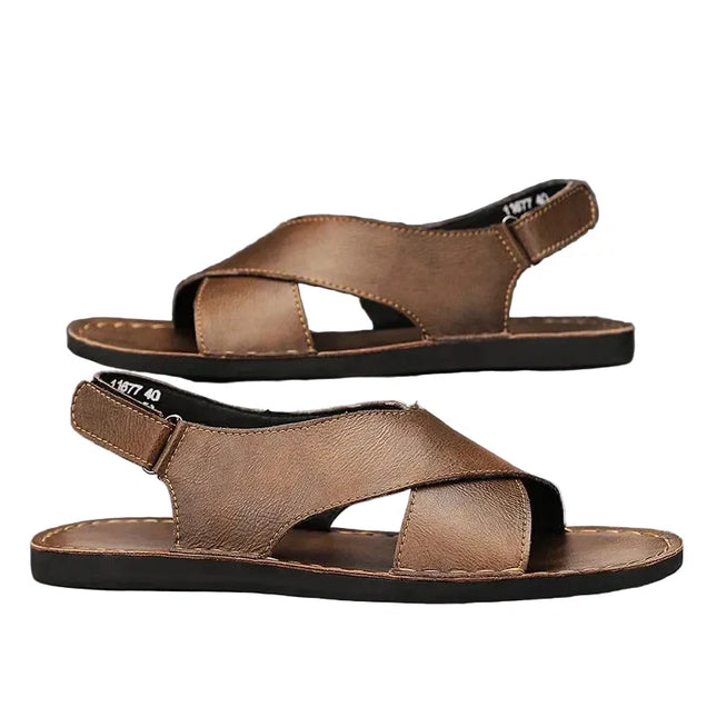 Men’s Cross Strap Slingback Sandals