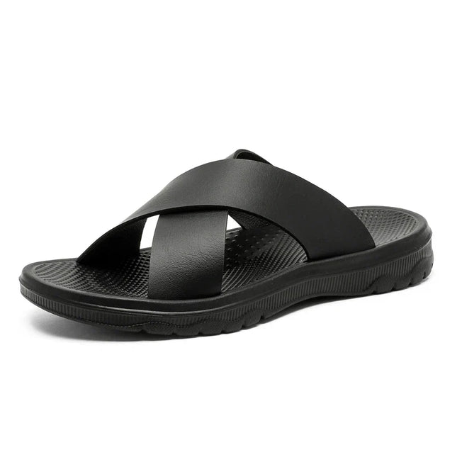 Men’s Crossband Comfort Slide Sandals