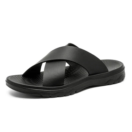 Men’s Crossband Comfort Slide Sandals