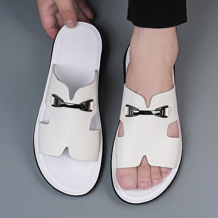 Men’s Cutout Strap Slide Sandals