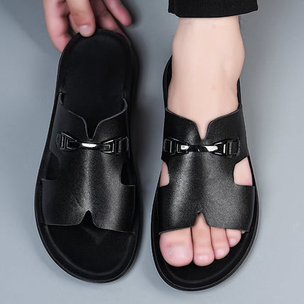 Men’s Cutout Strap Slide Sandals