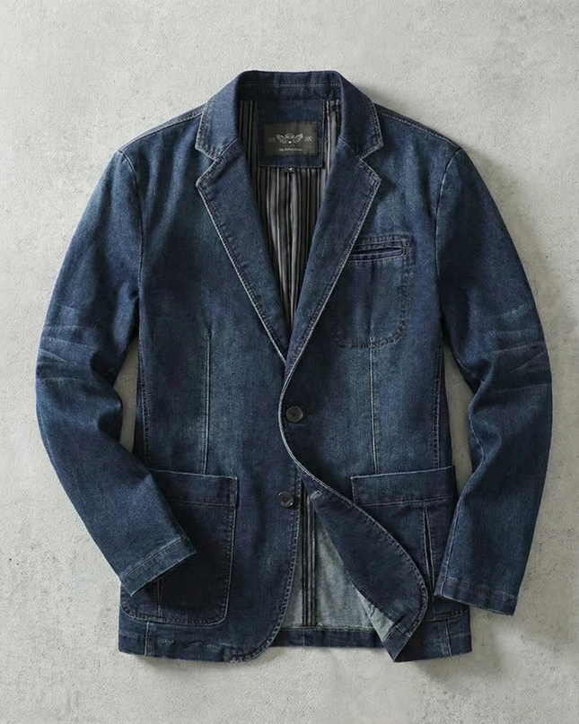 Men’s Denim Blazer Jacket