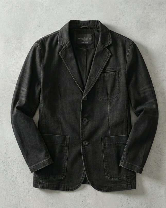 Men’s Denim Blazer Jacket