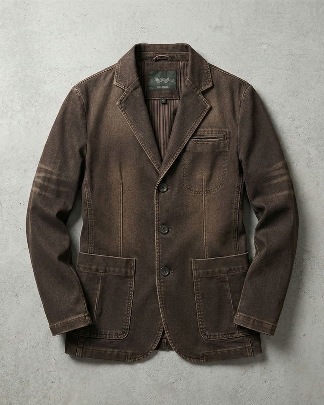 Men’s Denim Blazer Jacket