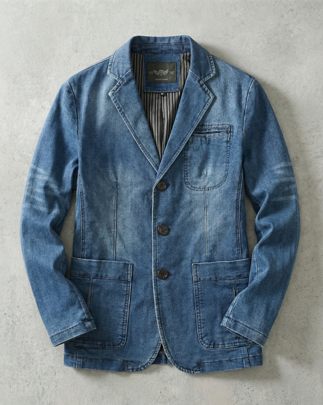 Men’s Denim Blazer Jacket