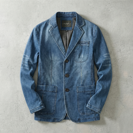 Men’s Denim Blazer Jacket
