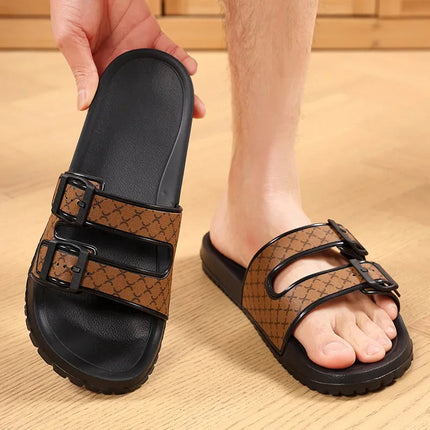 Men’s Double Buckle Slide Sandals