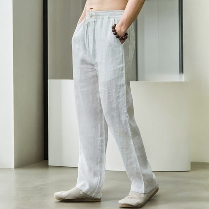 Men’s Drawstring Straight Leg Trousers