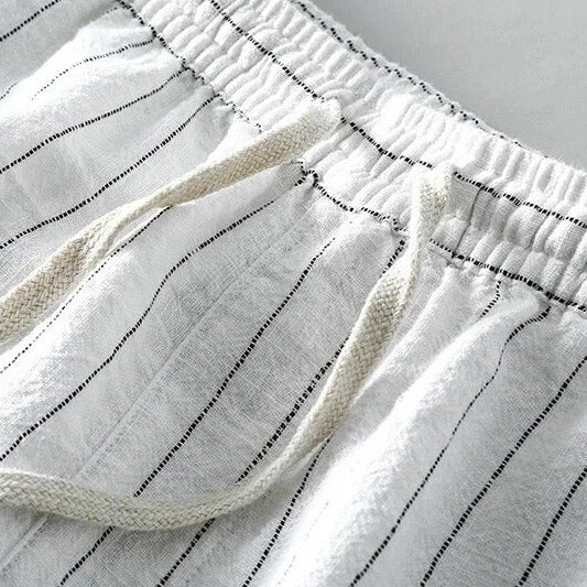 Men’s Drawstring Striped Shorts
