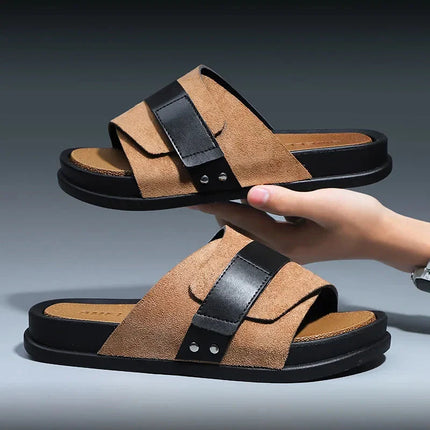Men’s Dual Strap Slide Sandals