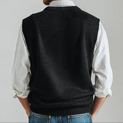 Men’s Essential V-Neck Knit Vest