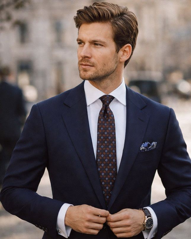 Men’s Floral Motif Tie