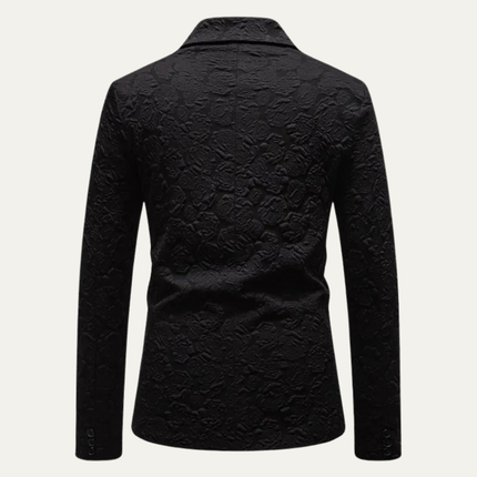 Men’s Floral Single-Breasted Blazer