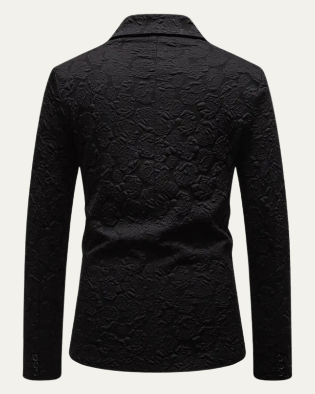 Men’s Floral Single-Breasted Blazer