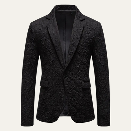 Men’s Floral Single-Breasted Blazer