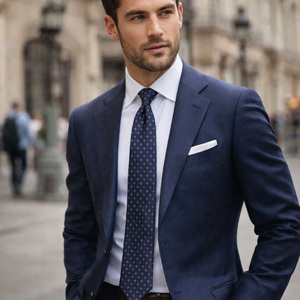 Men’s Geometric Pattern Tie