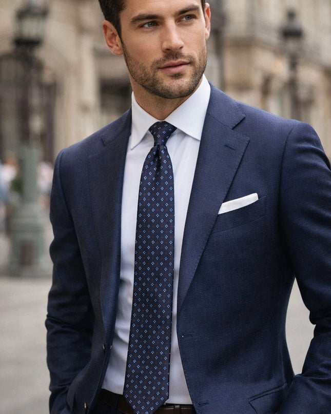 Men’s Geometric Pattern Tie